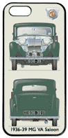 MG VA Saloon 1936-39 Phone Cover Vertical